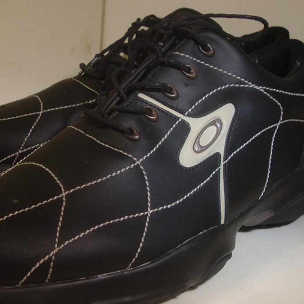 Oakley Golf Shoes Black Leather SZ 12